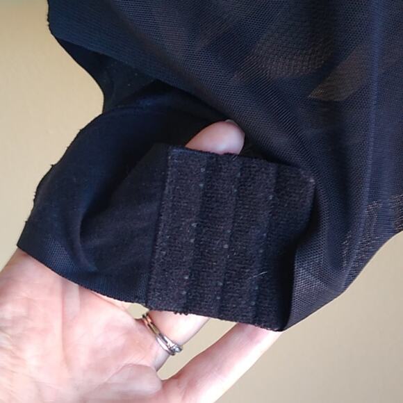 F.I.T Mesh Fitted Shape wear Body Suit Black - Picture 5 of 10